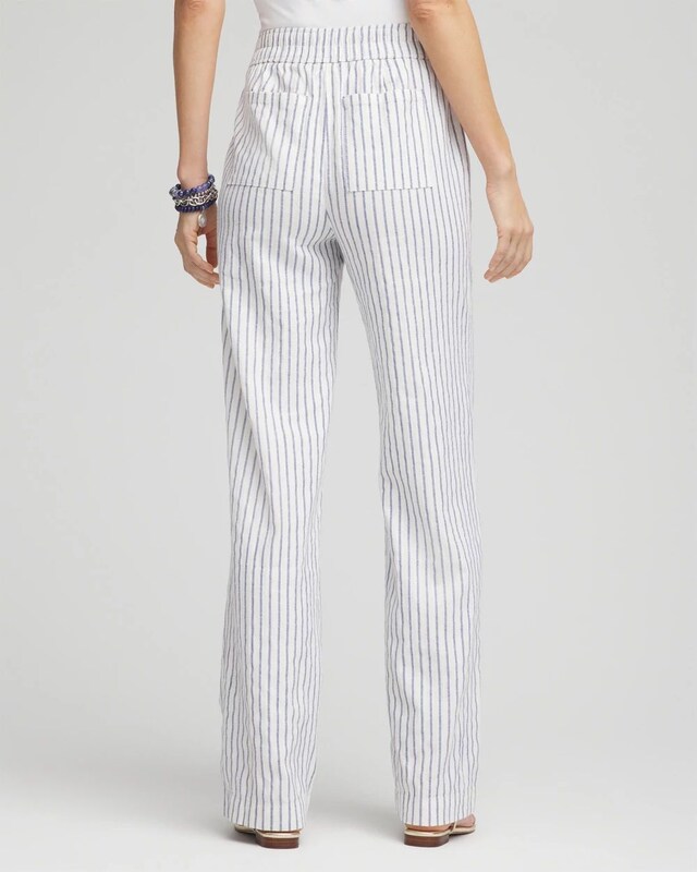 Striped Relaxed Linen Pants - image 3